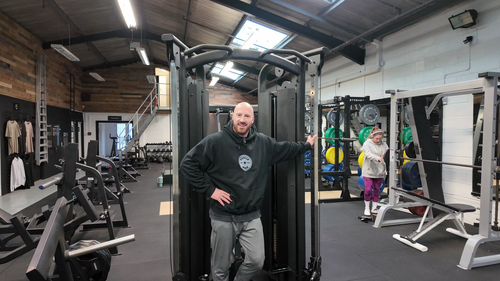 Jacob Parker in the gym